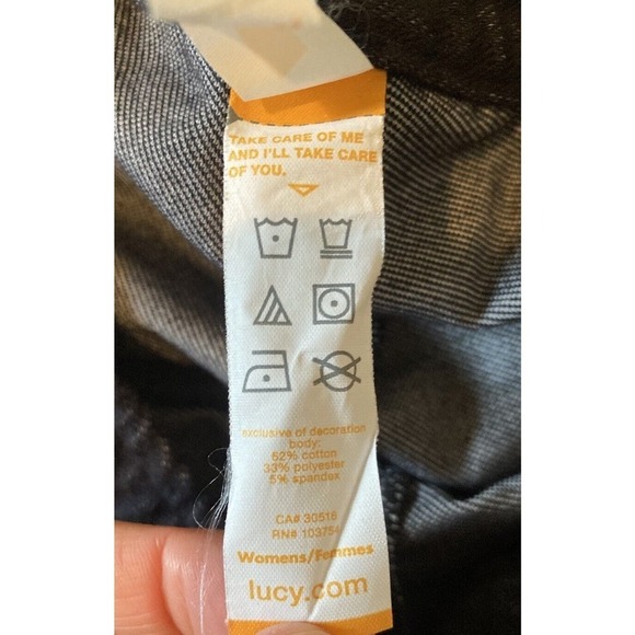 Lucy.Com Jogger Sweatpants Size Medium Women’s Black Gray - Picture 4 of 8